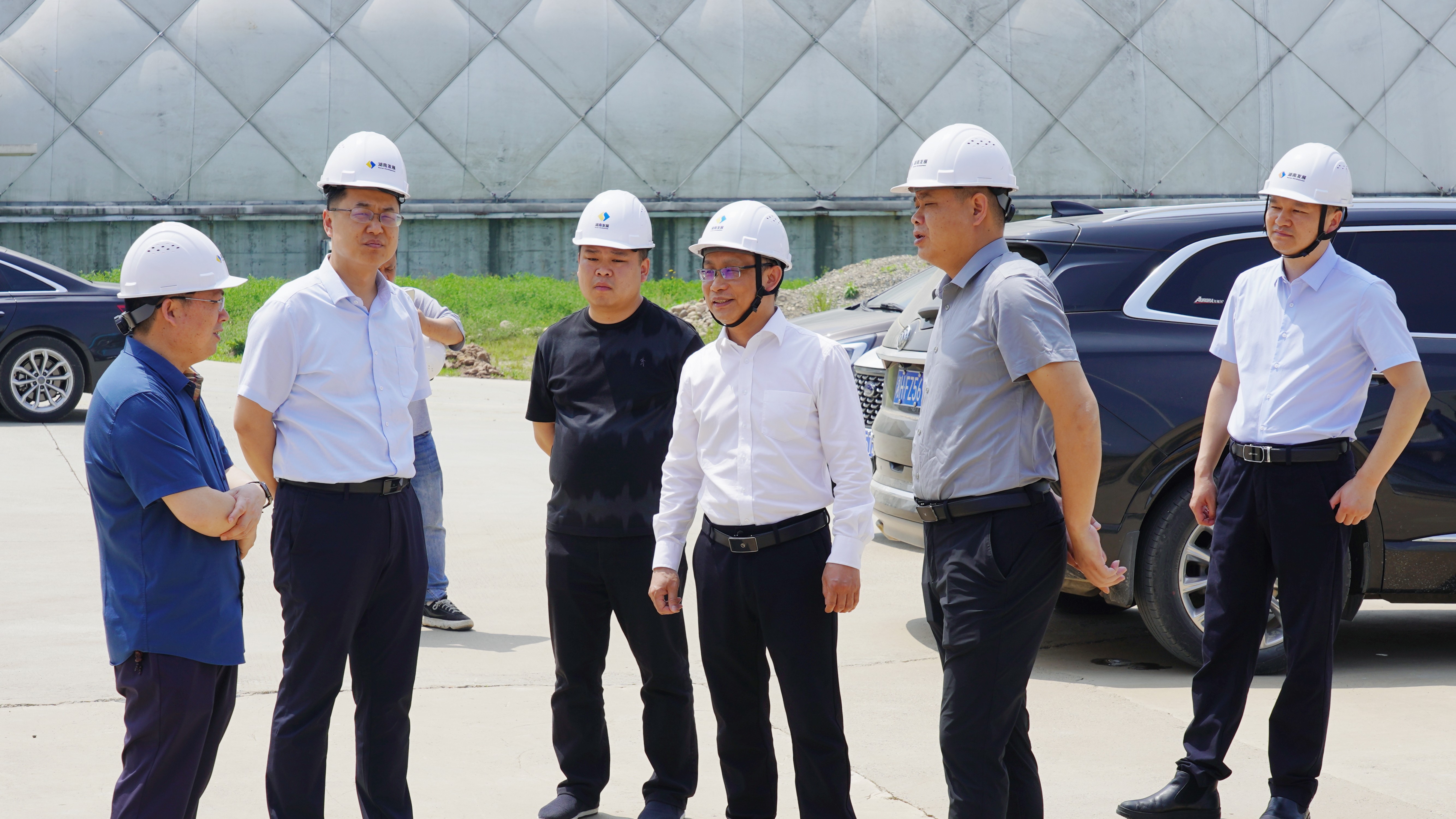 益阳市发改委一行调研爱游戏官方网站-爱游戏(中国)机制砂项目